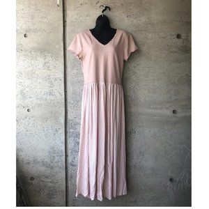 Italian Cotton Maxi dress chic boho loose comfy brunch summer vacation maternity